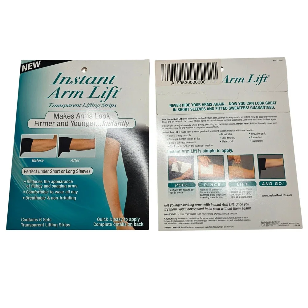 Instant Arm Lift Transparent Lifting Strips 6 Sets Each Firming Toning Tape 2NEW